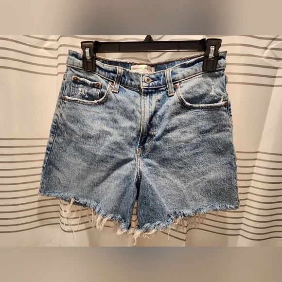 Abercrombie & Fitch Women's The Dad Short High Rise Size 27/4 - Picture 5 of 8